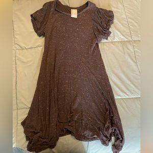Dolan purple asymmetric cotton T-shirt dress. Size Small from Anthropology